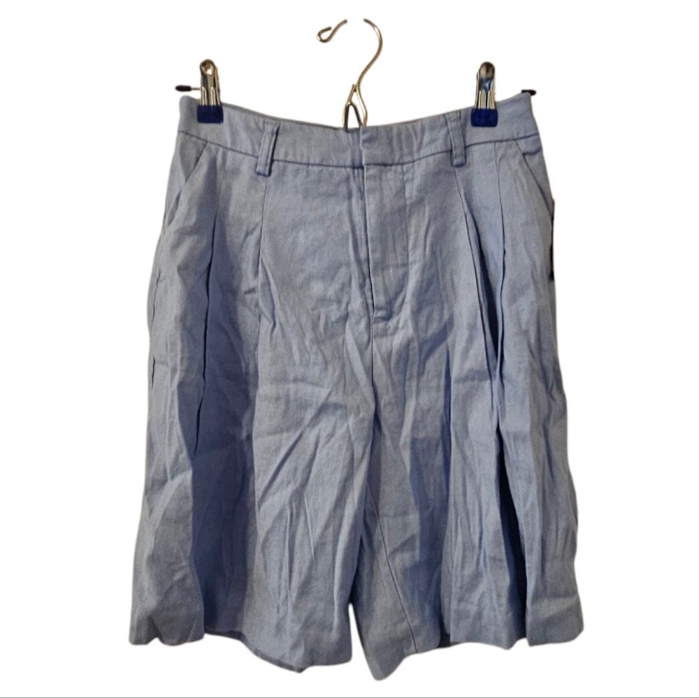 Blue Maeve Anthropologie Women's The Avery Pleated Trouser Shorts